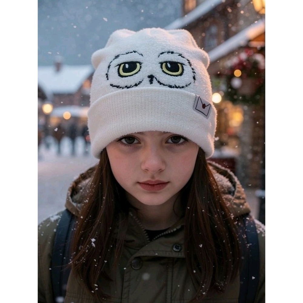 Disney Harry Potter Hedwig Beanie Hat One‎ Size Fits Most NWT